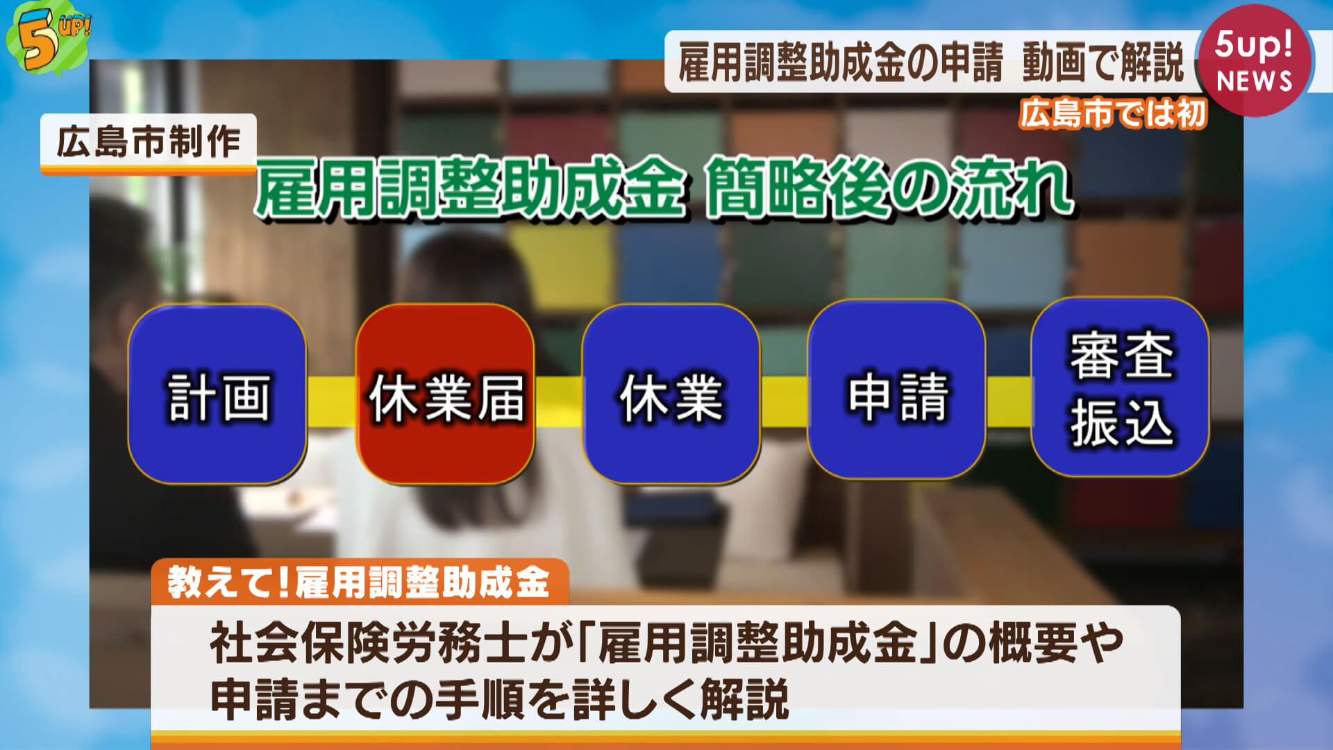 「難しい…」雇用調整助成金の申請　広島市が動画で解説