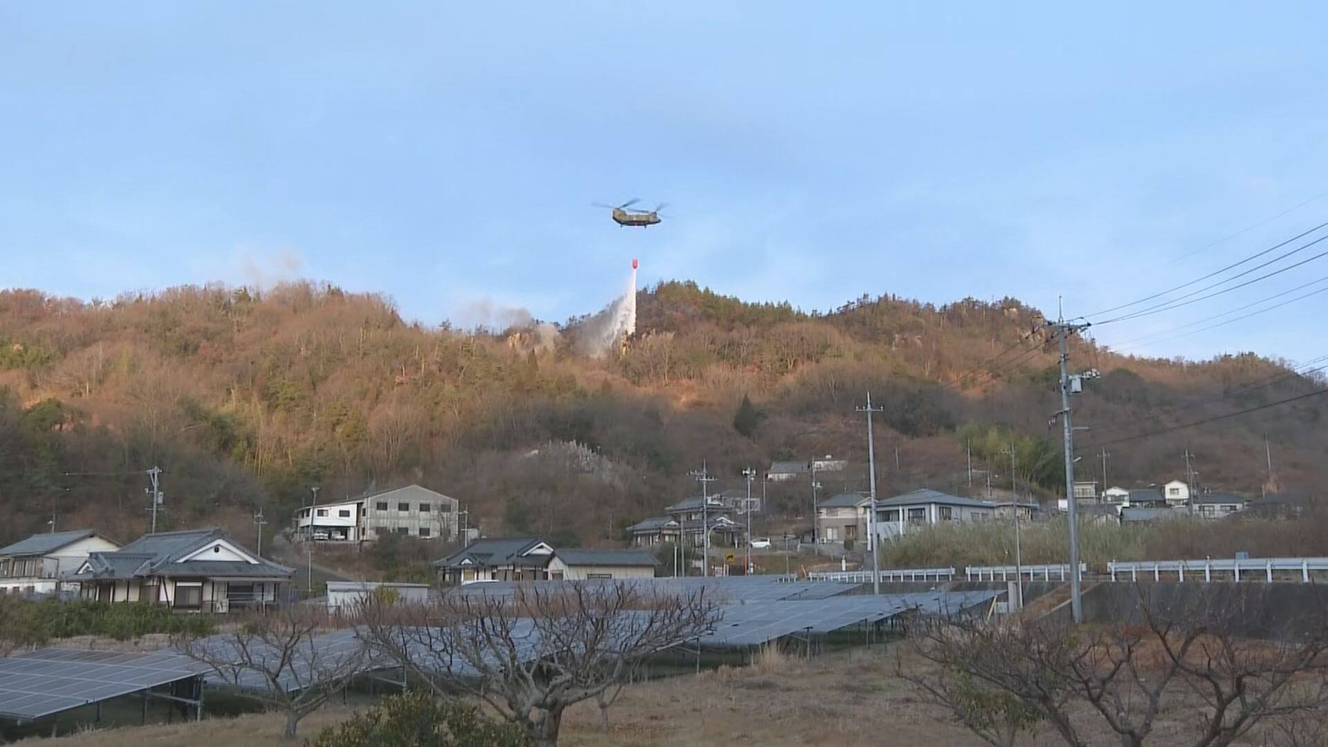 【広島県】江田島市山林火事　3日目も鎮火せず消火活動続く