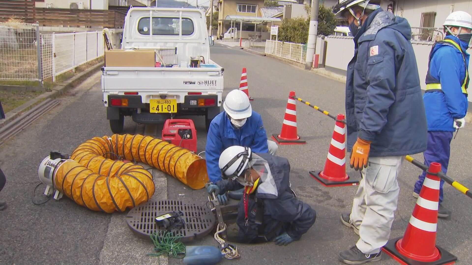 下水道管緊急点検　異常なし　福山市