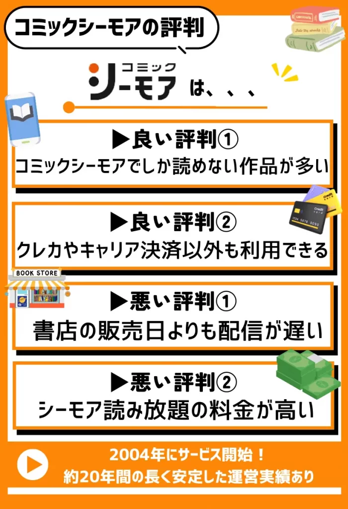 【最新】コミックシーモアの評判・口コミまとめ