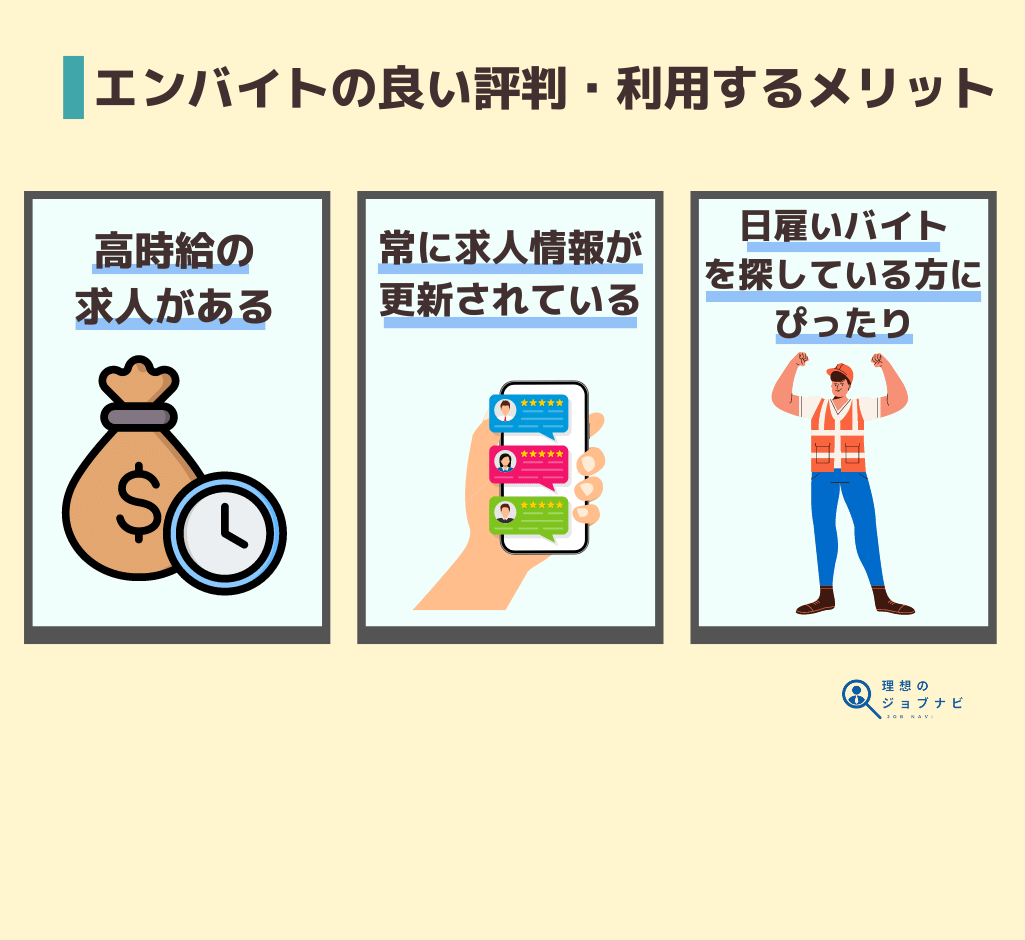 エンバイトの良い評判・利用するメリット　オリジナル画像