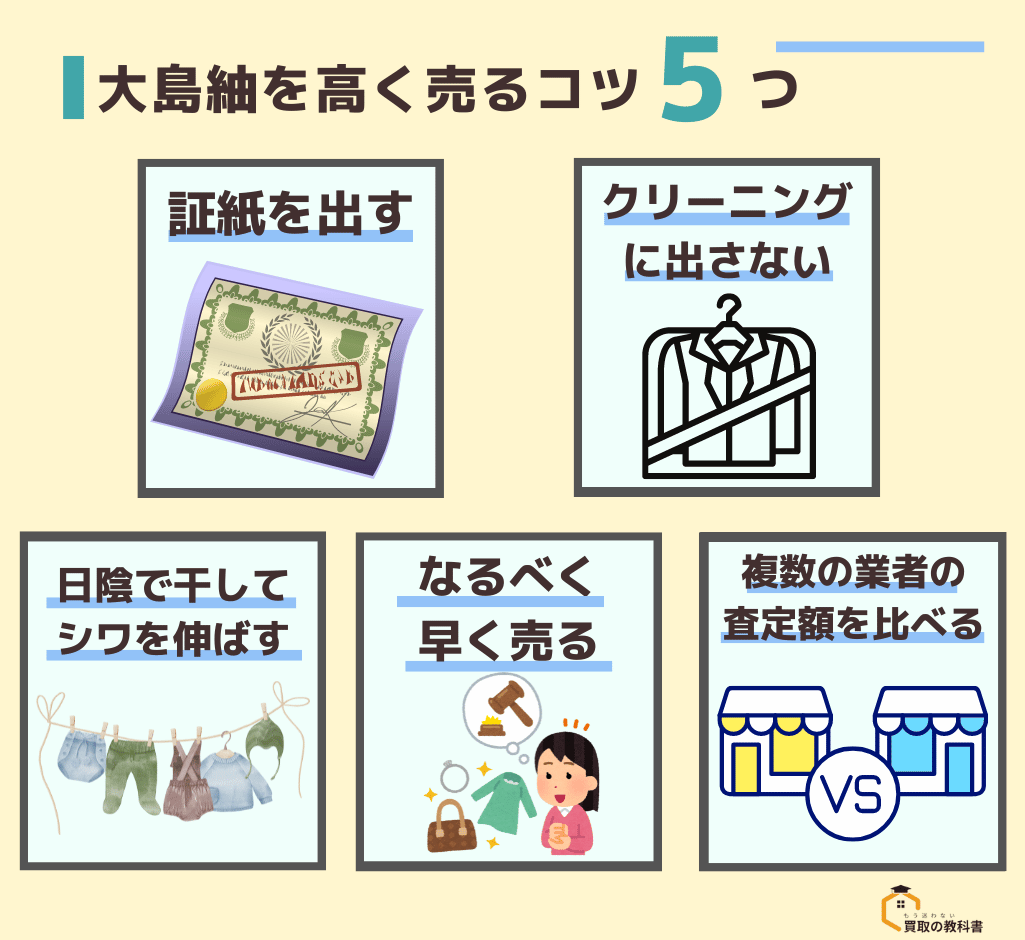 大島紬を高く売るコツ5つ　オリジナル画像