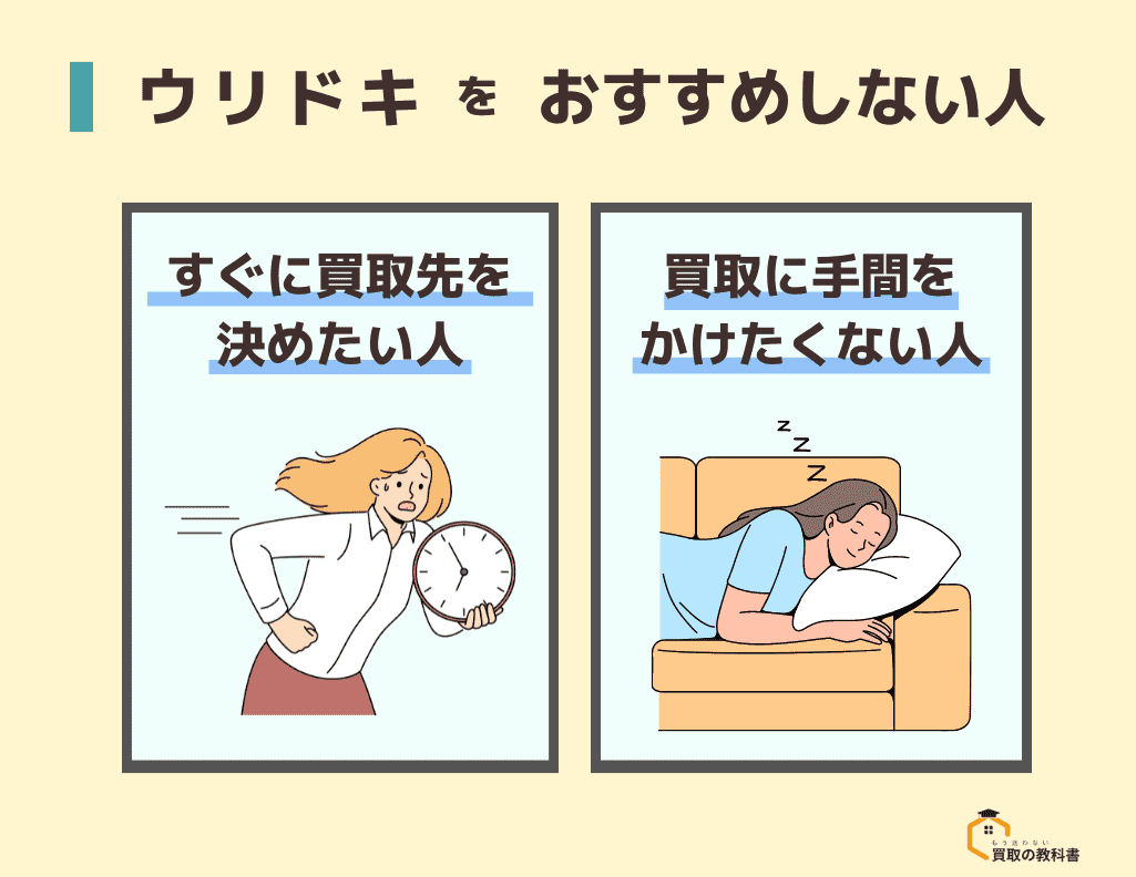 ウリドキ　おすすめしない人