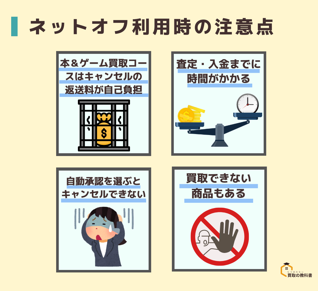 ネットオフ　注意点