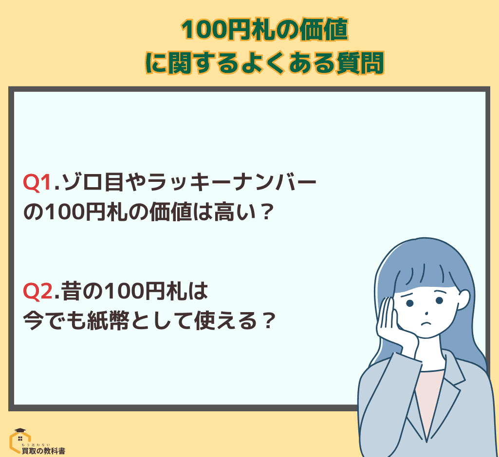 100円札の価値 よくある質問 オリジナル画像