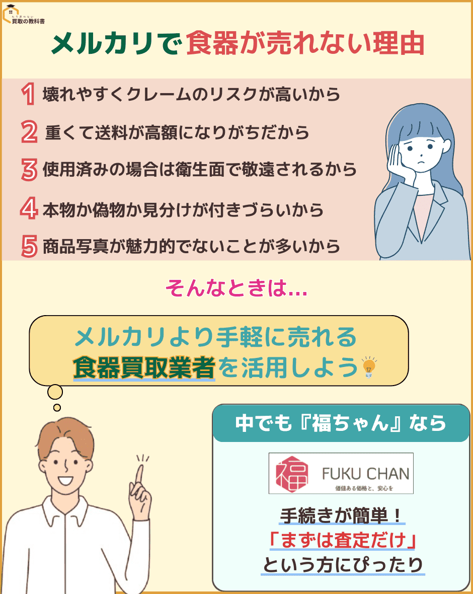 メルカリ 食器 売れない理由 まとめ オリジナル画像