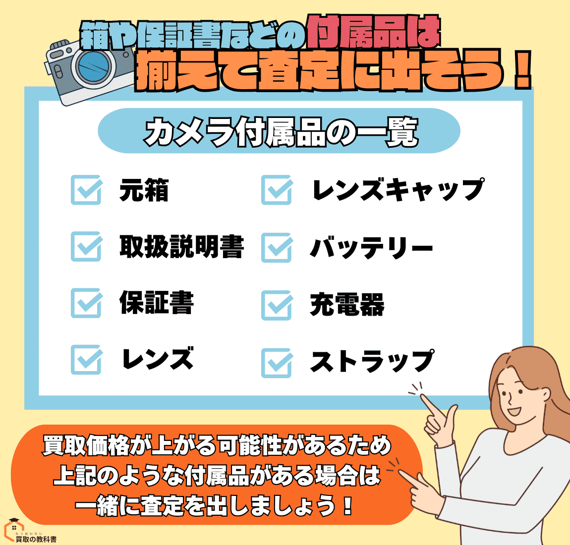 箱・付属品などをしっかりそろえておく　オリジナル画像