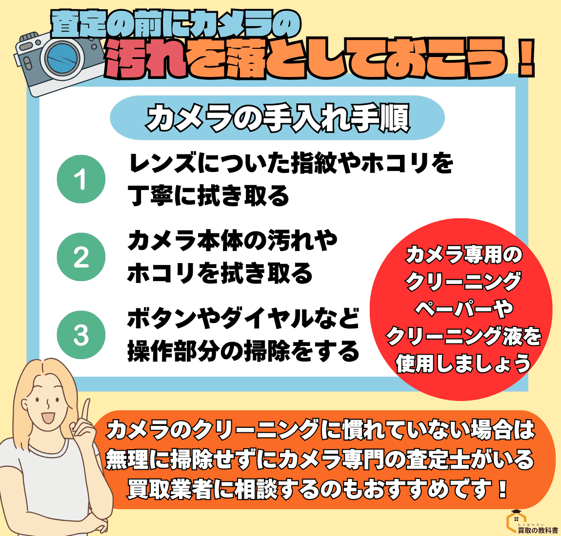 査定の前に汚れを落としておく　オリジナル画像