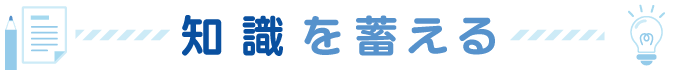 知識を蓄える